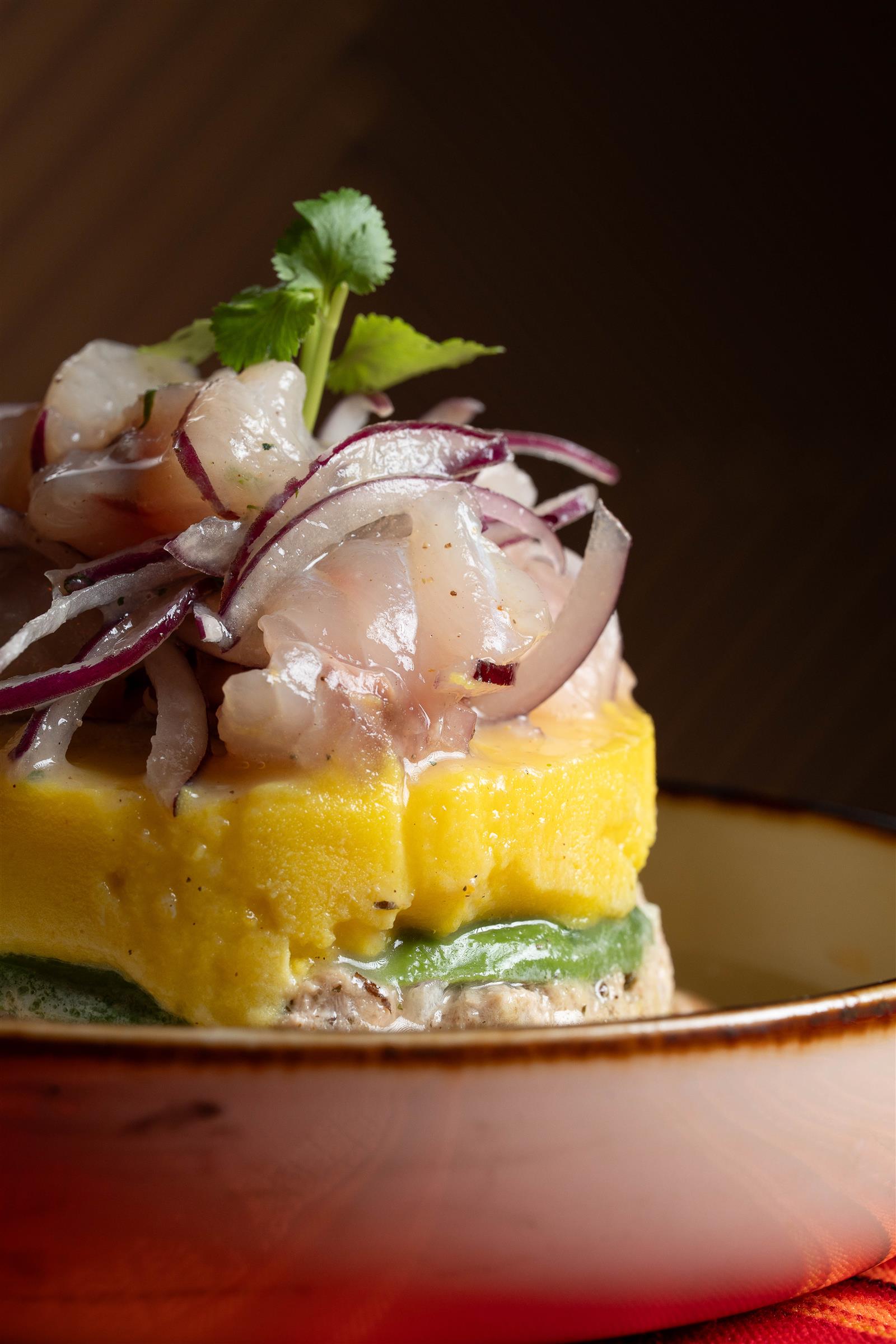 Causa con Camarones